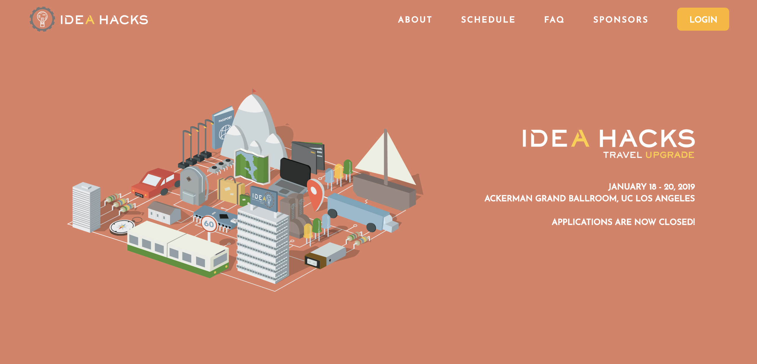 IDEA Hacks 2019 Landing Page