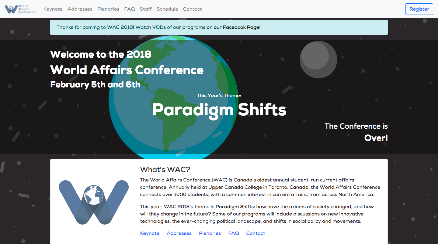The New WAC Website